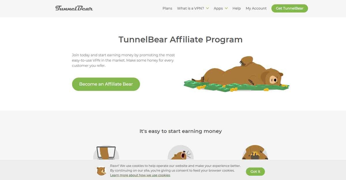 tunnelbear affiliate program