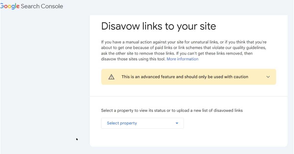 Google disavow links