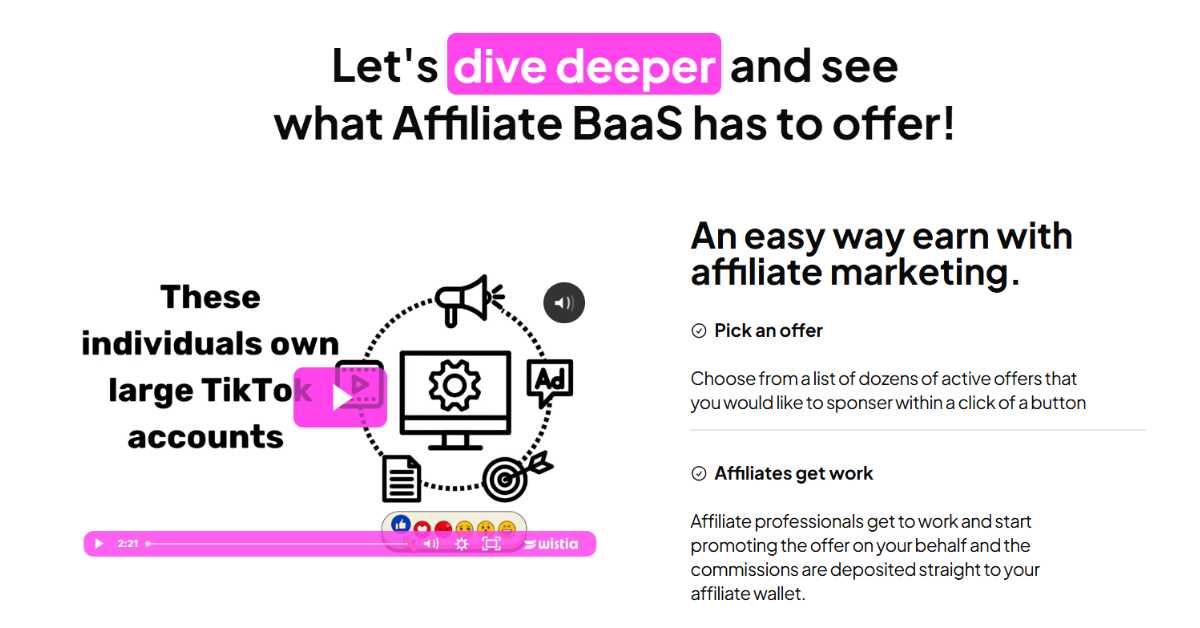 Affiliate Baas has to offer