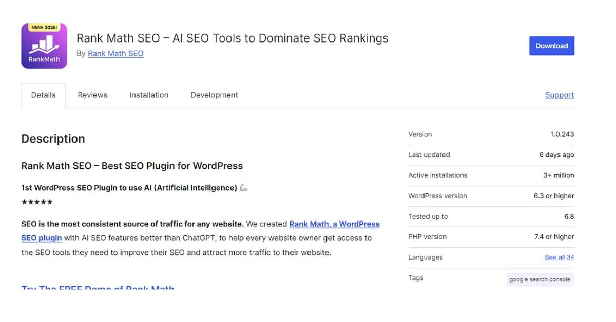 10 Best Rank Math Settings to Boost Your WordPress SEO (2025) webjinnee 3 millions downloads