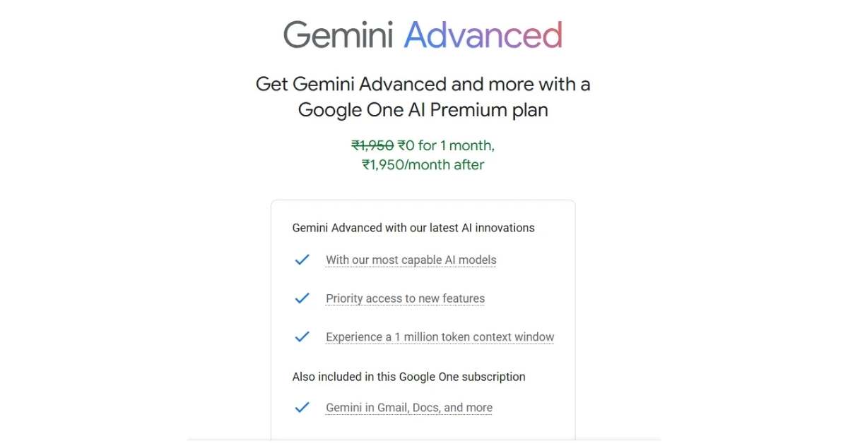 gemini pricing
