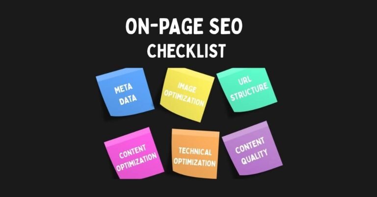 On-page seo checklist