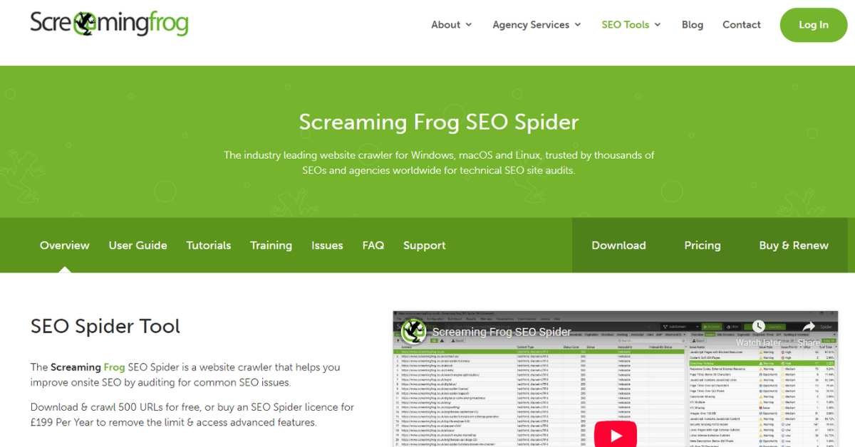 Screaming frog