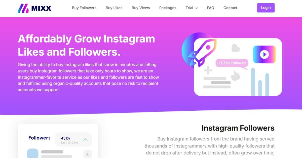 Mixx instagram followers