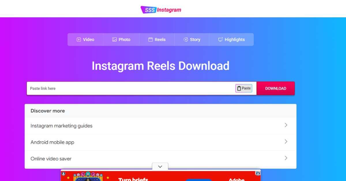 Sssinstagram instagram reel downloader