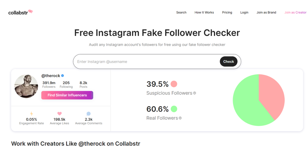 Collabstr fake followers checker
