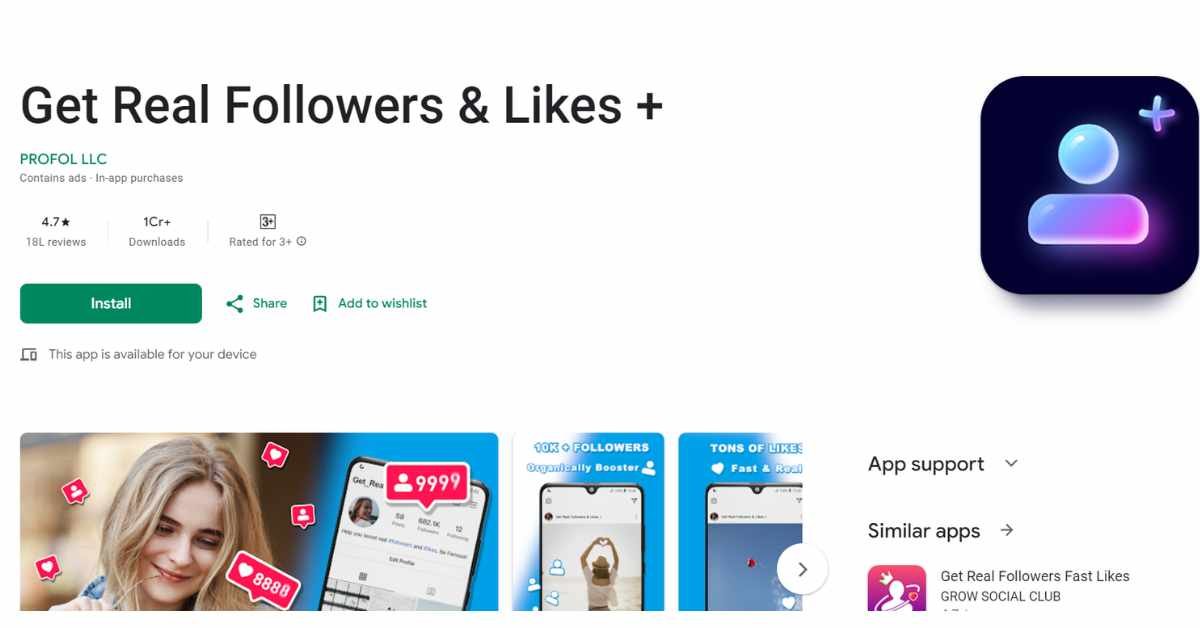 Get real followers & likes +