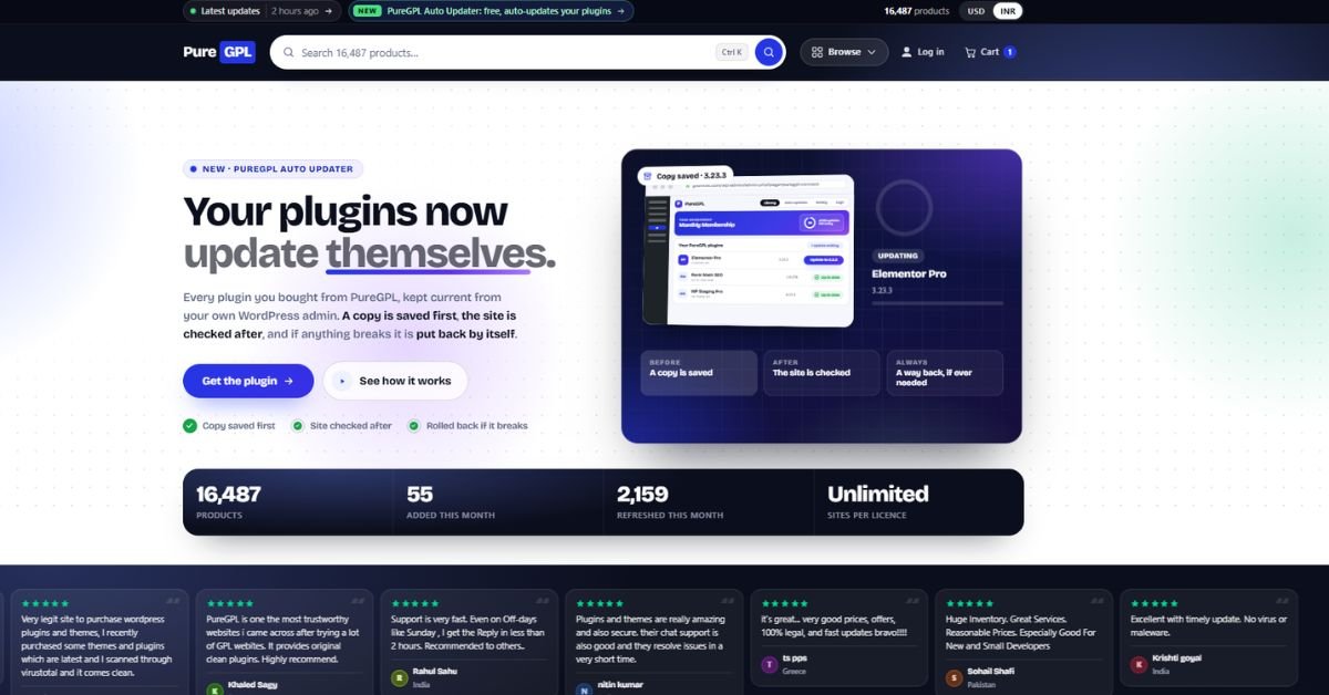 Puregpl website