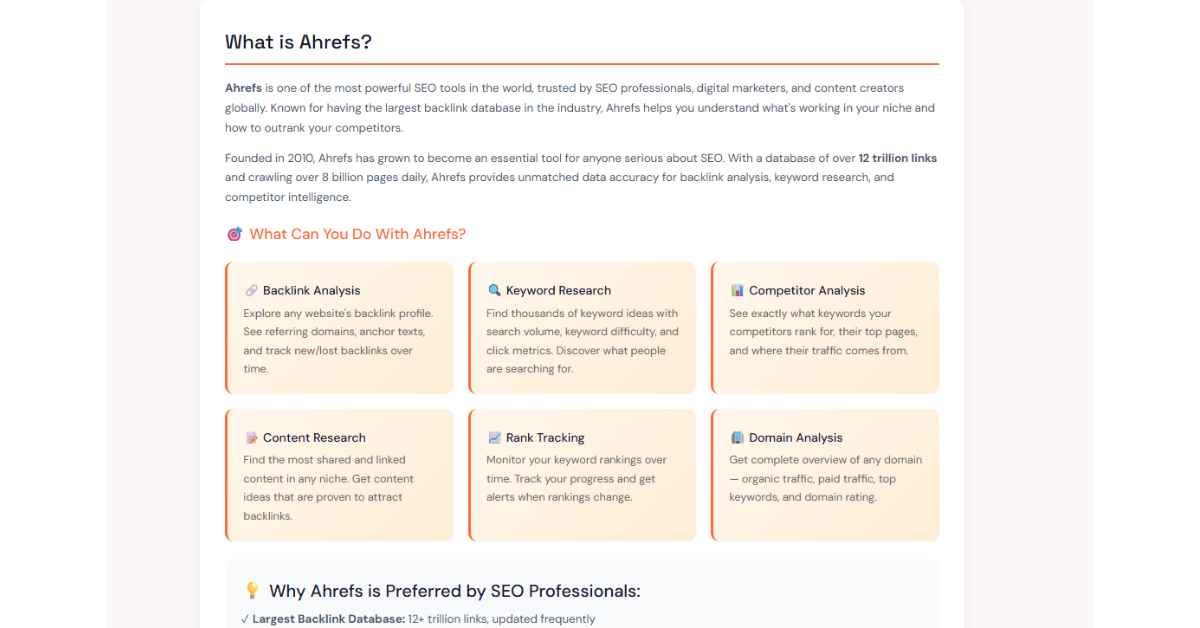 What is ahrefs